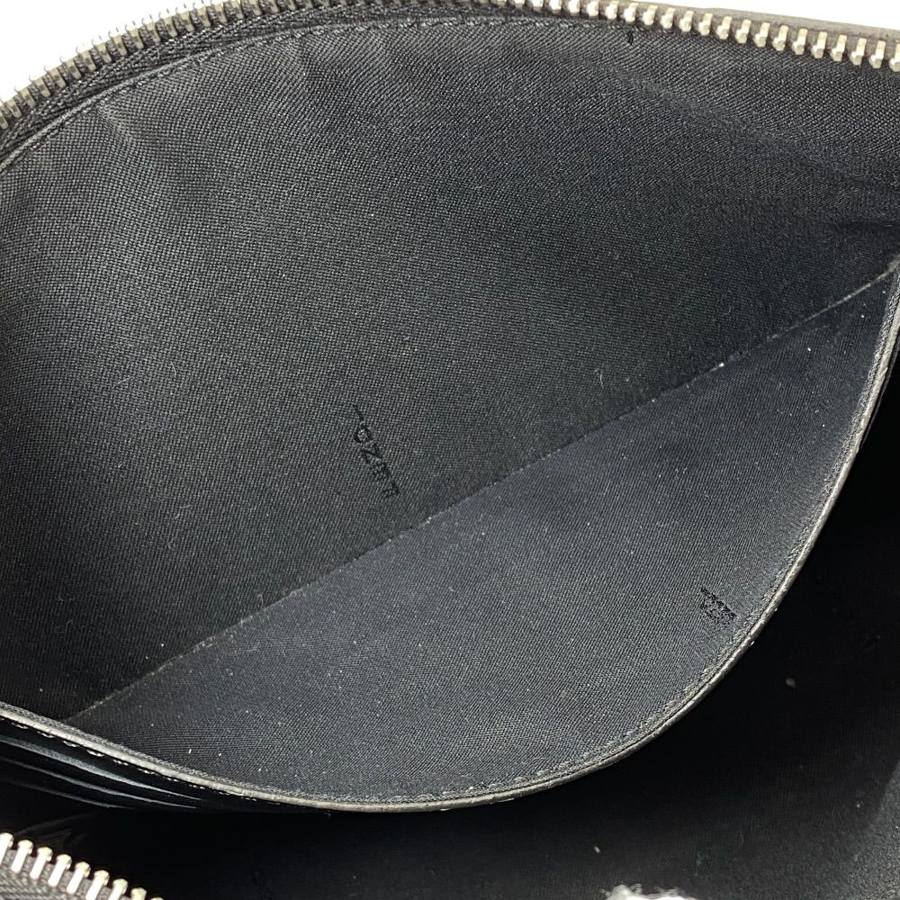 Fendi Clutch Pouch FF Logo Zucca Leather Black Lightweight Capacity — view 8