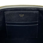 Celine C Charm Clutch Pouch Quilted Leather Silver Lightweight Capacity — view 8