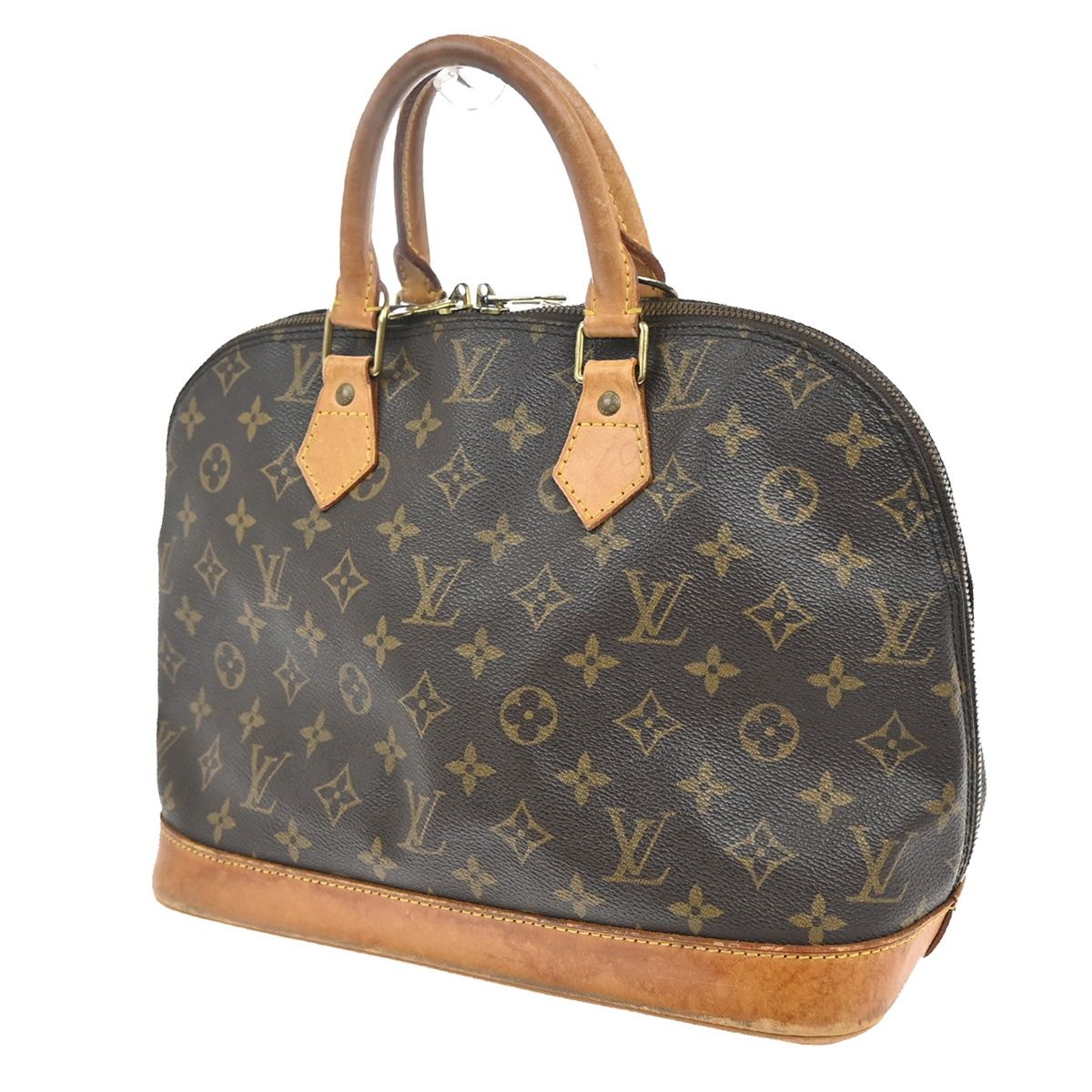 Louis Vuitton Alma Monogram Leather Handbag