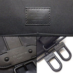 Louis Vuitton Shoulder Bag Saumur Messenger Monogram Eclipse Leather Black — view 7