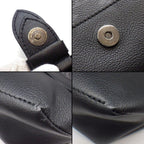 Louis Vuitton Shoulder Bag Saumur Messenger Monogram Eclipse Leather Black — view 8