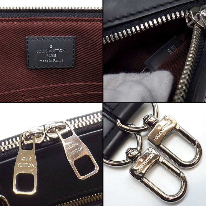 Louis Vuitton Business Bag Porte Documents Jules Monogram Macassar Leather — view 7