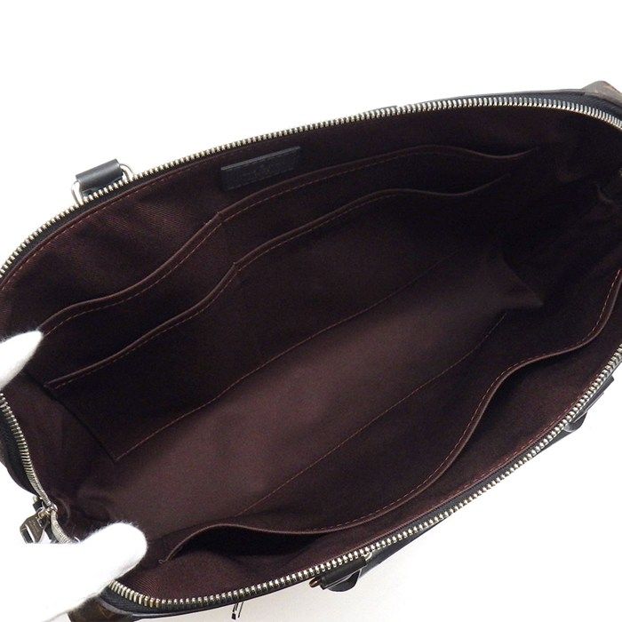 Louis Vuitton Business Bag Porte Documents Jules Monogram Macassar Leather — view 5