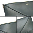 Loewe Shoulder Bag Puzzle Fold Pouch Vetiver Shiny Napa Calfskin Gold — view 8