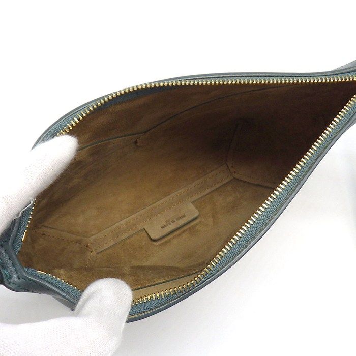 Loewe Shoulder Bag Puzzle Fold Pouch Vetiver Shiny Napa Calfskin Gold — view 5