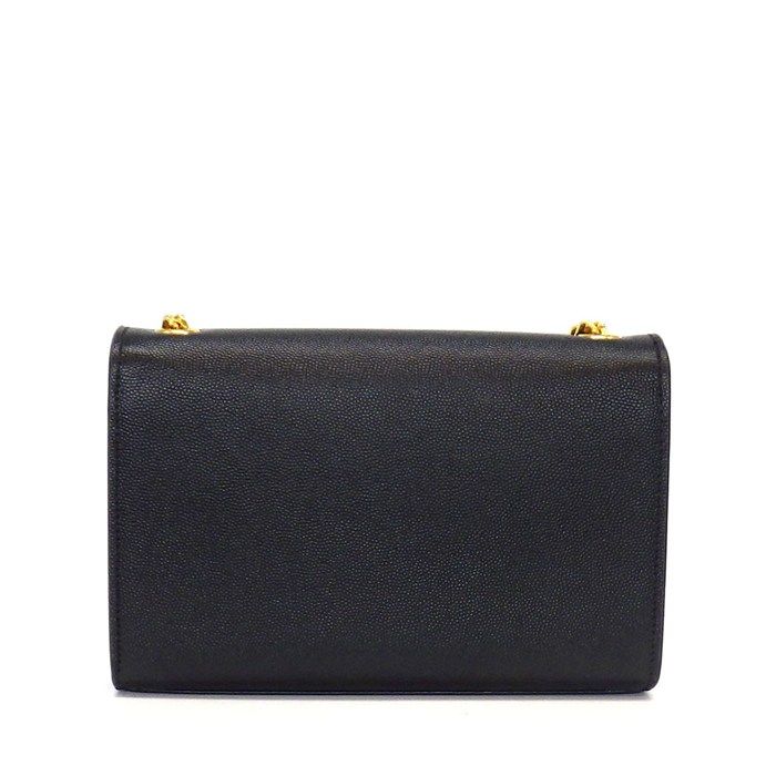 Saint Laurent Shoulder Bag Kate Small Black Grained Poodle Leather Gold — view 2