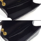 Saint Laurent Shoulder Bag Envelope Black Grained Poodle Leather — view 5