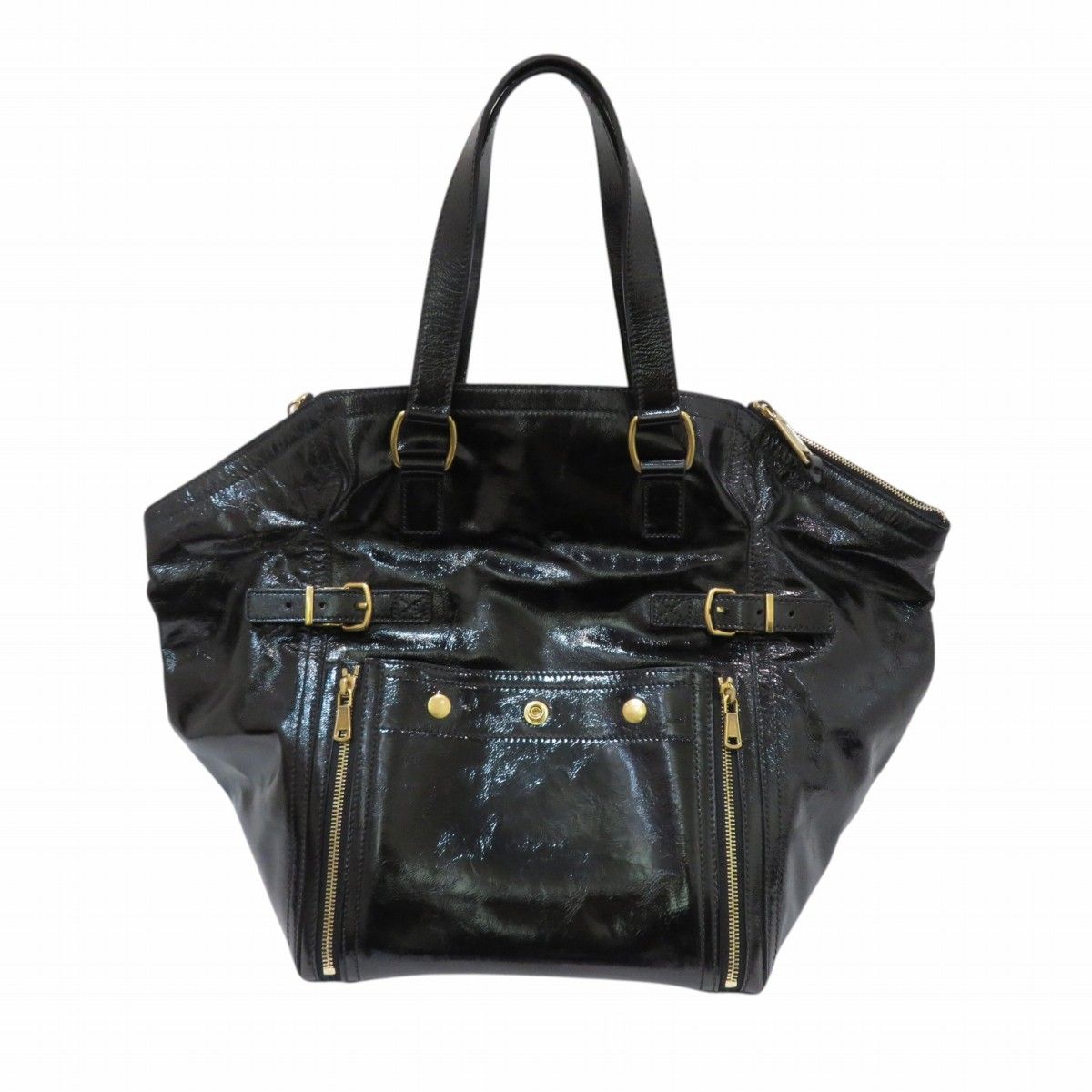 Saint Laurent Downtown Tote Bag Patent Leather