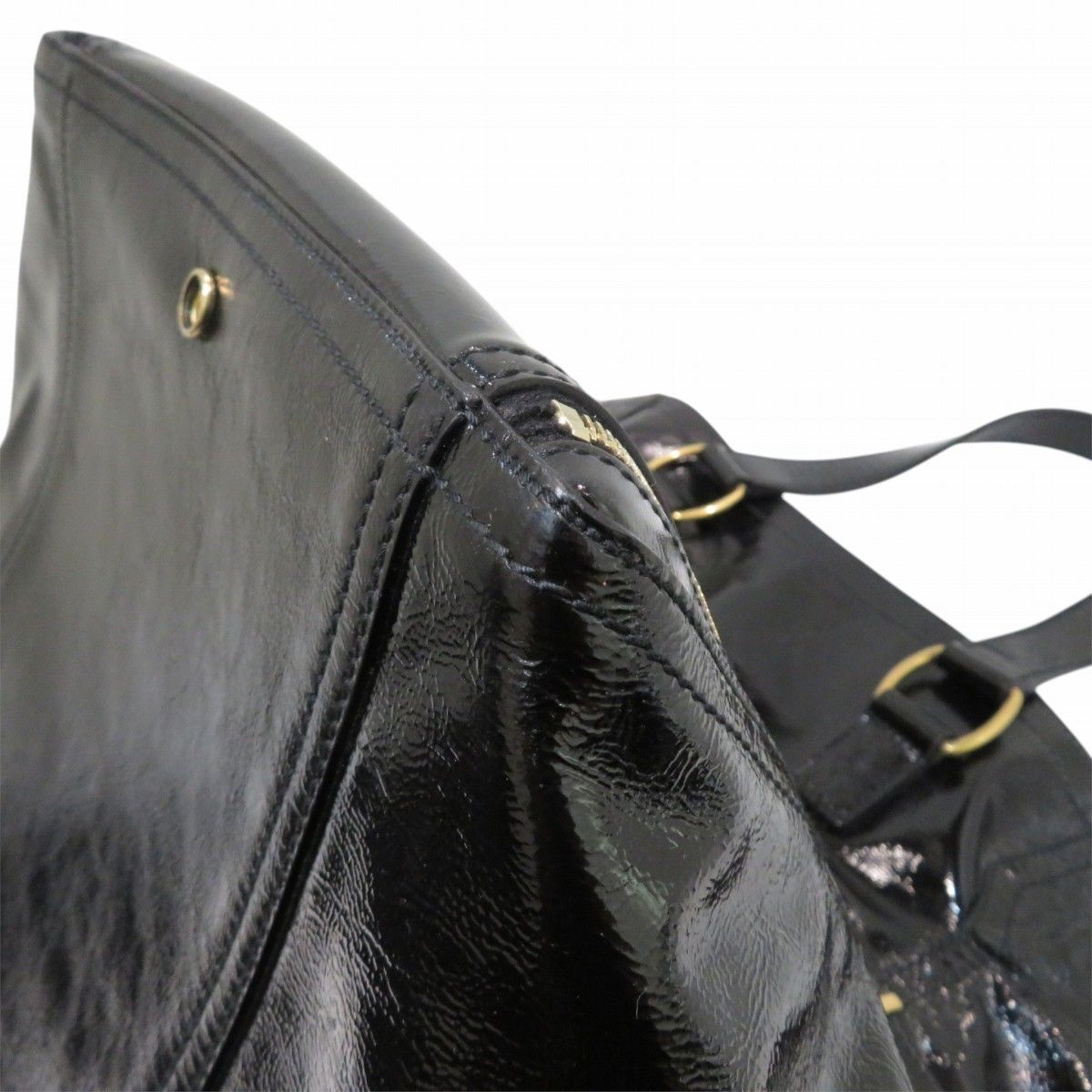Saint Laurent Downtown Tote Bag Patent Leather — view 6