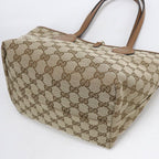 Gucci Reversible Tote Bag Leather GG Canvas — view 6