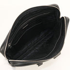 Prada Briefcase Leather Business Bags Black — view 3