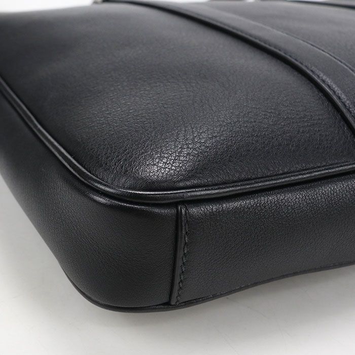 Prada Briefcase Leather Business Bags Black — view 7