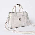 Chanel Neo Executive Tote Small Handbag 2-Way CC Logo Caviar Leather Silver — view 3