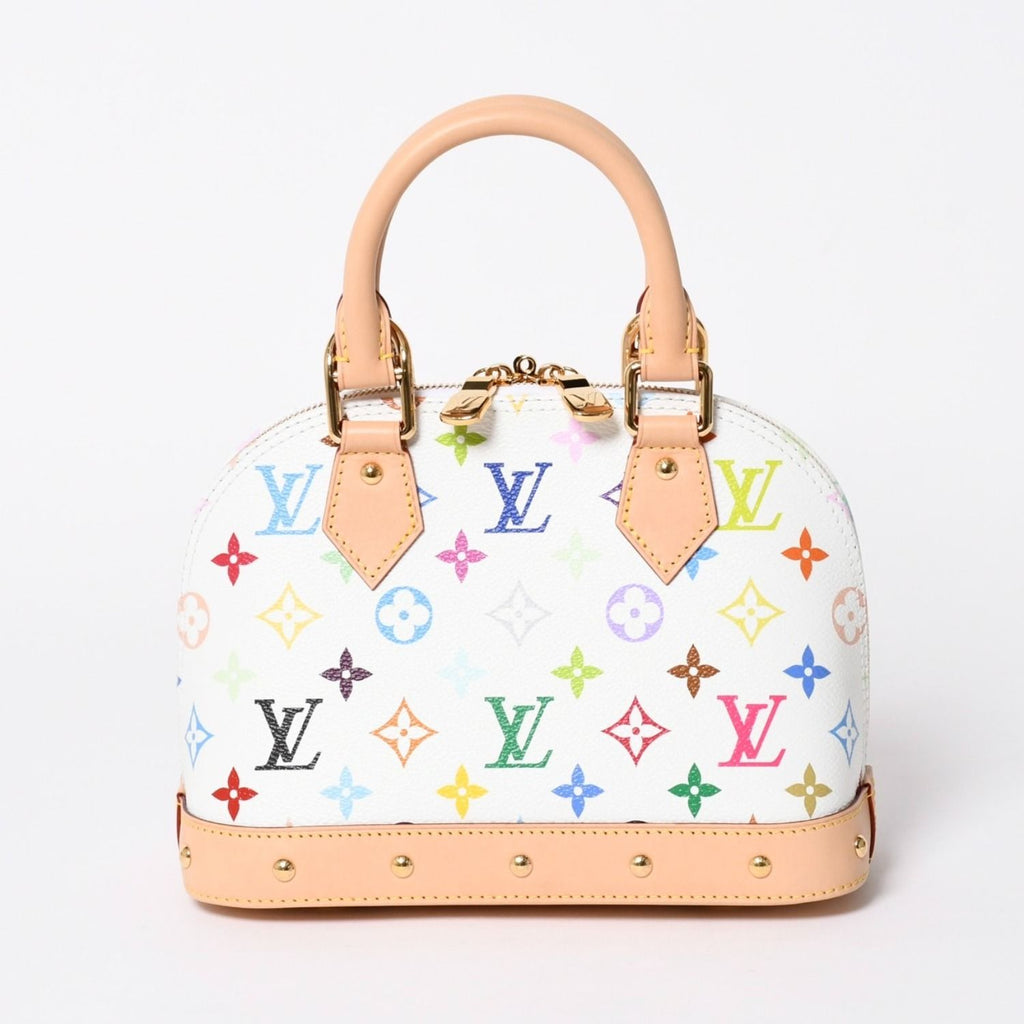 Louis Vuitton Takashi Murakami Alma BB Handbag Monogram Multicolor White — view 2