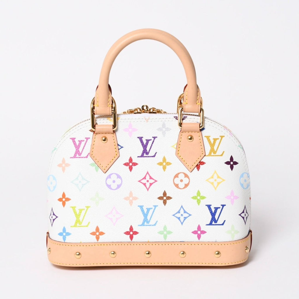 Louis Vuitton Takashi Murakami Alma BB Handbag Monogram Multicolor White — view 3