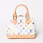Louis Vuitton Takashi Murakami Alma BB Handbag Monogram Multicolor White — view 3