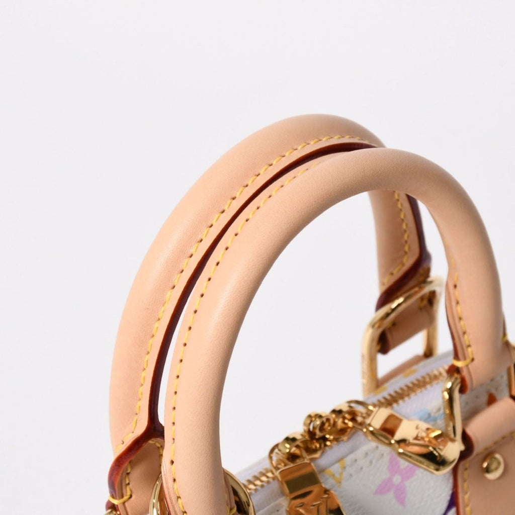 Louis Vuitton Takashi Murakami Alma BB Handbag Monogram Multicolor White — view 8