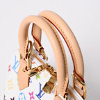Louis Vuitton Takashi Murakami Alma BB Handbag Monogram Multicolor White — view 7