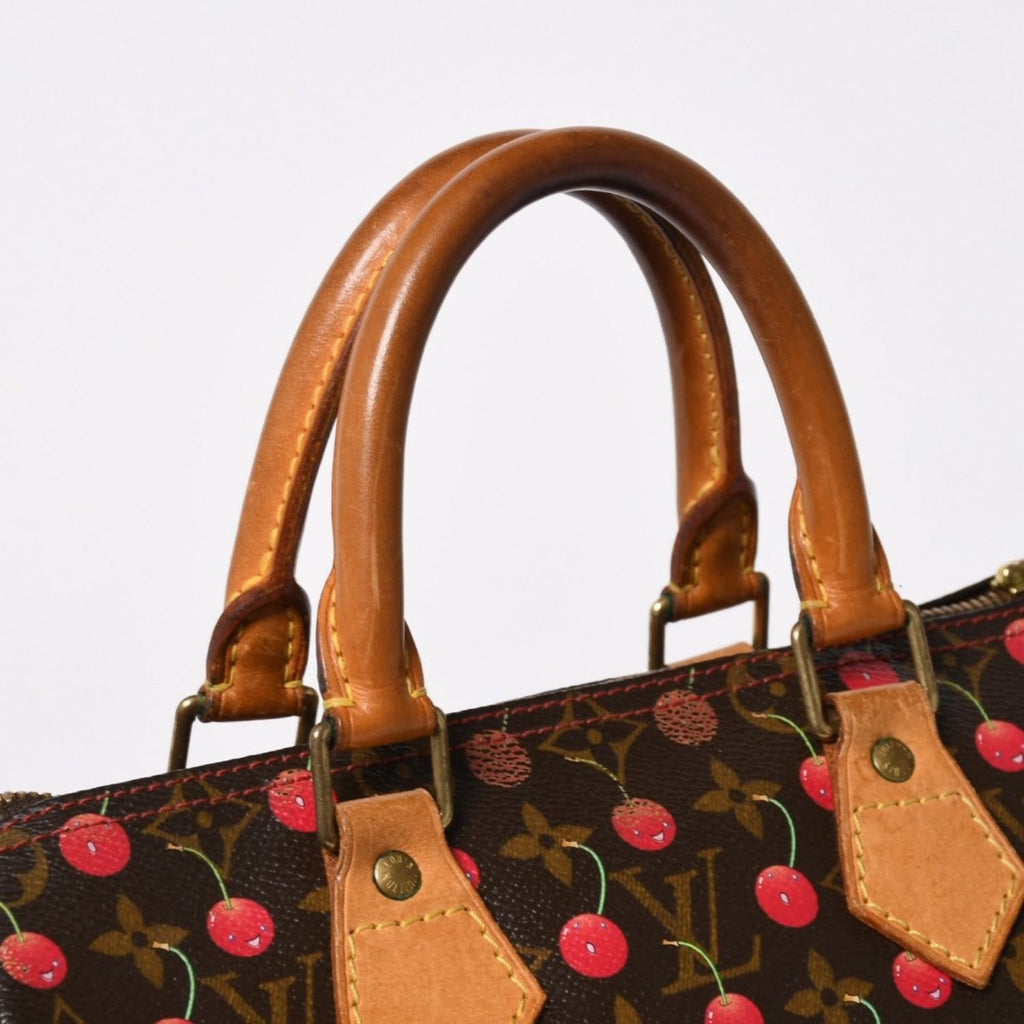 Louis Vuitton Takashi Murakami Monogram Cherry Speedy 25 Handbag — view 6