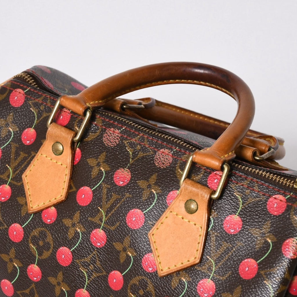 Louis Vuitton Takashi Murakami Monogram Cherry Speedy 25 Handbag — view 8