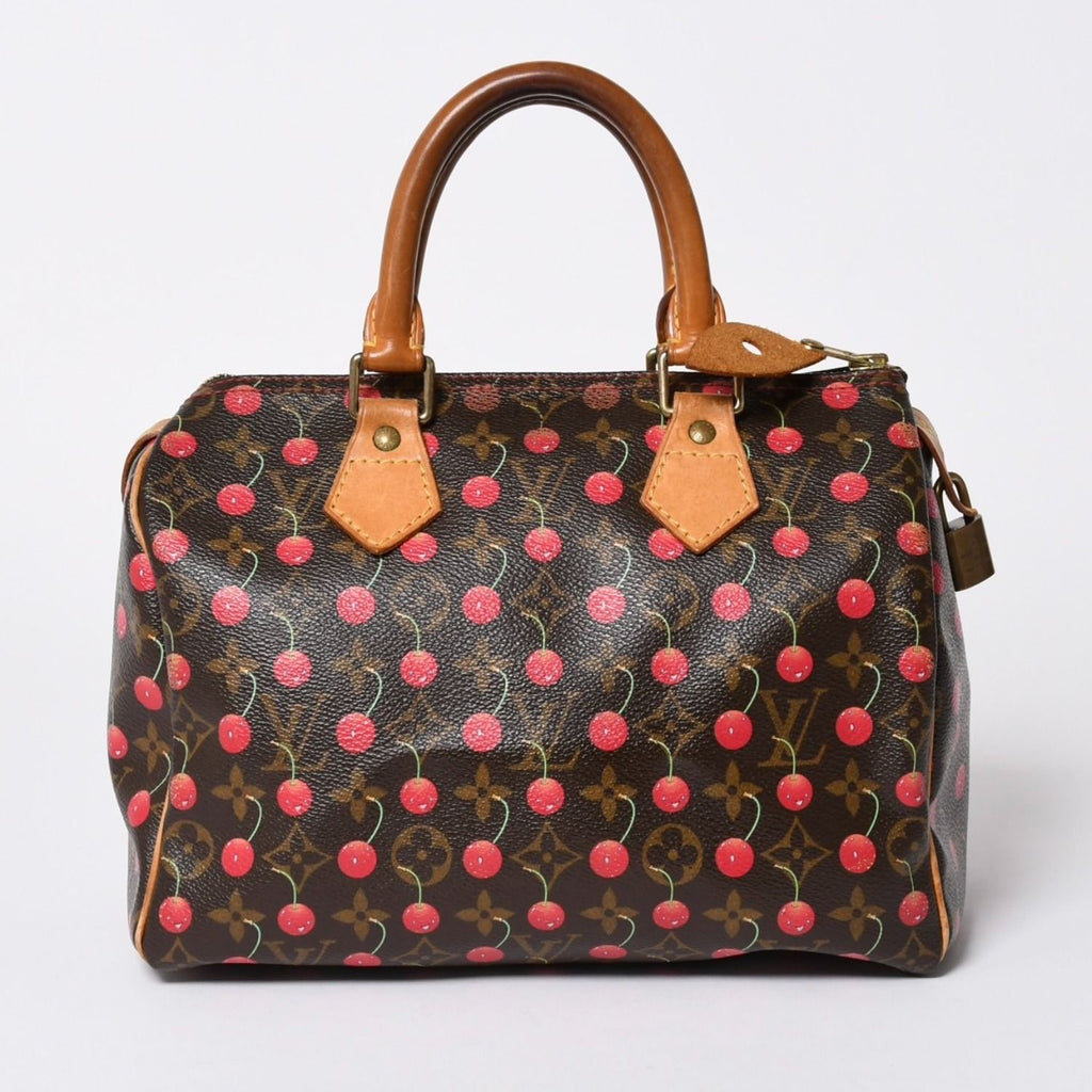 Louis Vuitton Takashi Murakami Monogram Cherry Speedy 25 Handbag