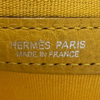Hermes Garden Party PM Tote Bag Toile Officier Yellow Silver Simple — view 7