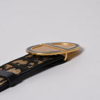 Dior Oblique Trotter CD Belt Buckle Navy Gold — view 5