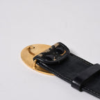 Dior Oblique Trotter CD Belt Buckle Navy Gold — view 7
