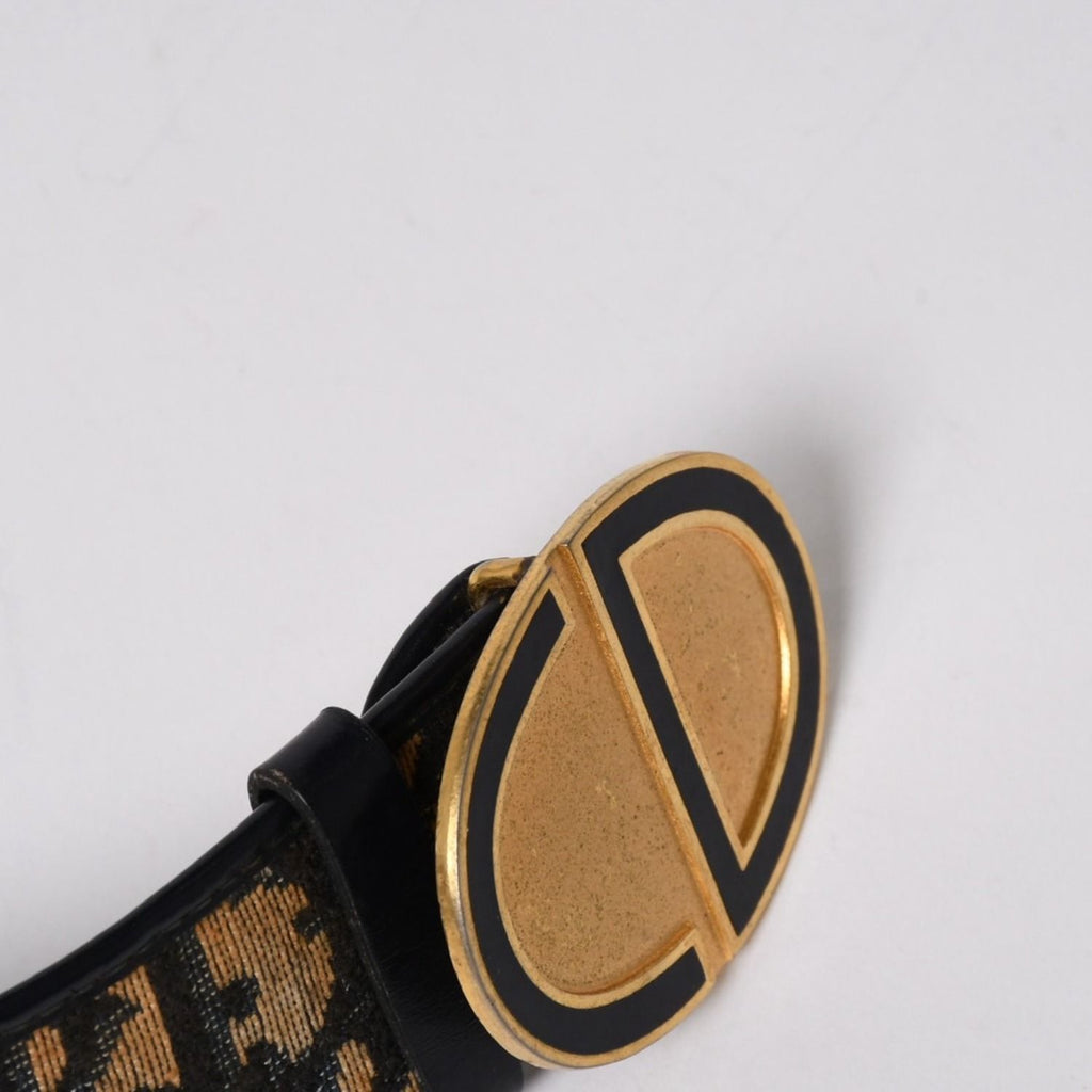 Dior Oblique Trotter CD Belt Buckle Navy Gold — view 4