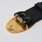 Dior Oblique Trotter CD Belt Buckle Navy Gold — view 6