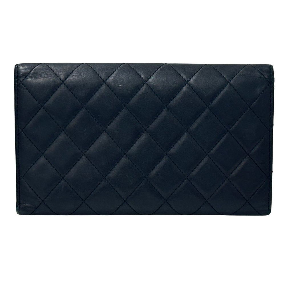 Chanel Wallet Black Pink Silver CC Logo — view 2