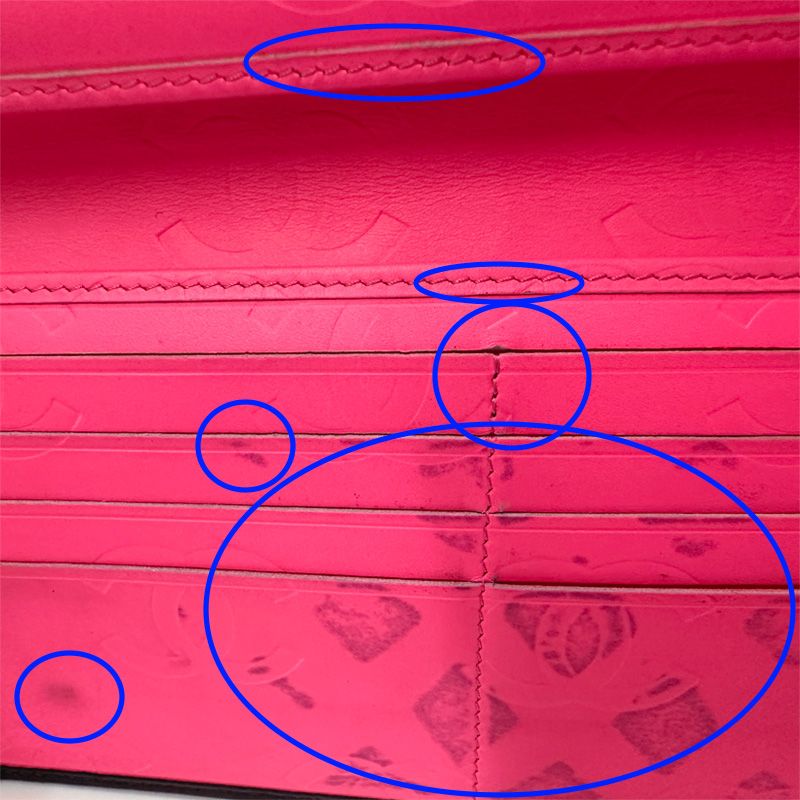 Chanel Wallet Black Pink Silver CC Logo — view 8