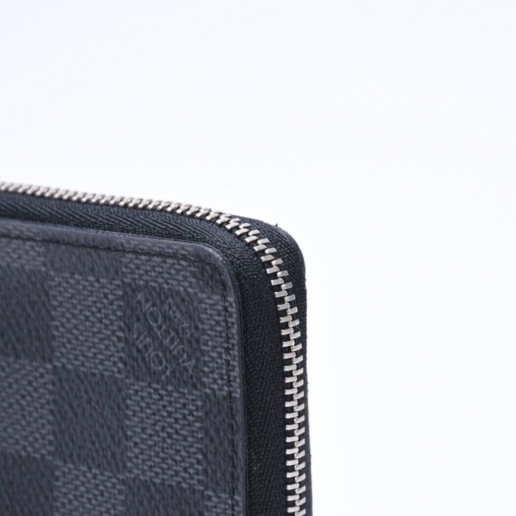 Louis Vuitton Wallet Zippy Coin Purse Card Case Mini Damier Graphite — view 5