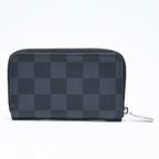 Louis Vuitton Wallet Zippy Coin Purse Card Case Mini Damier Graphite — view 2