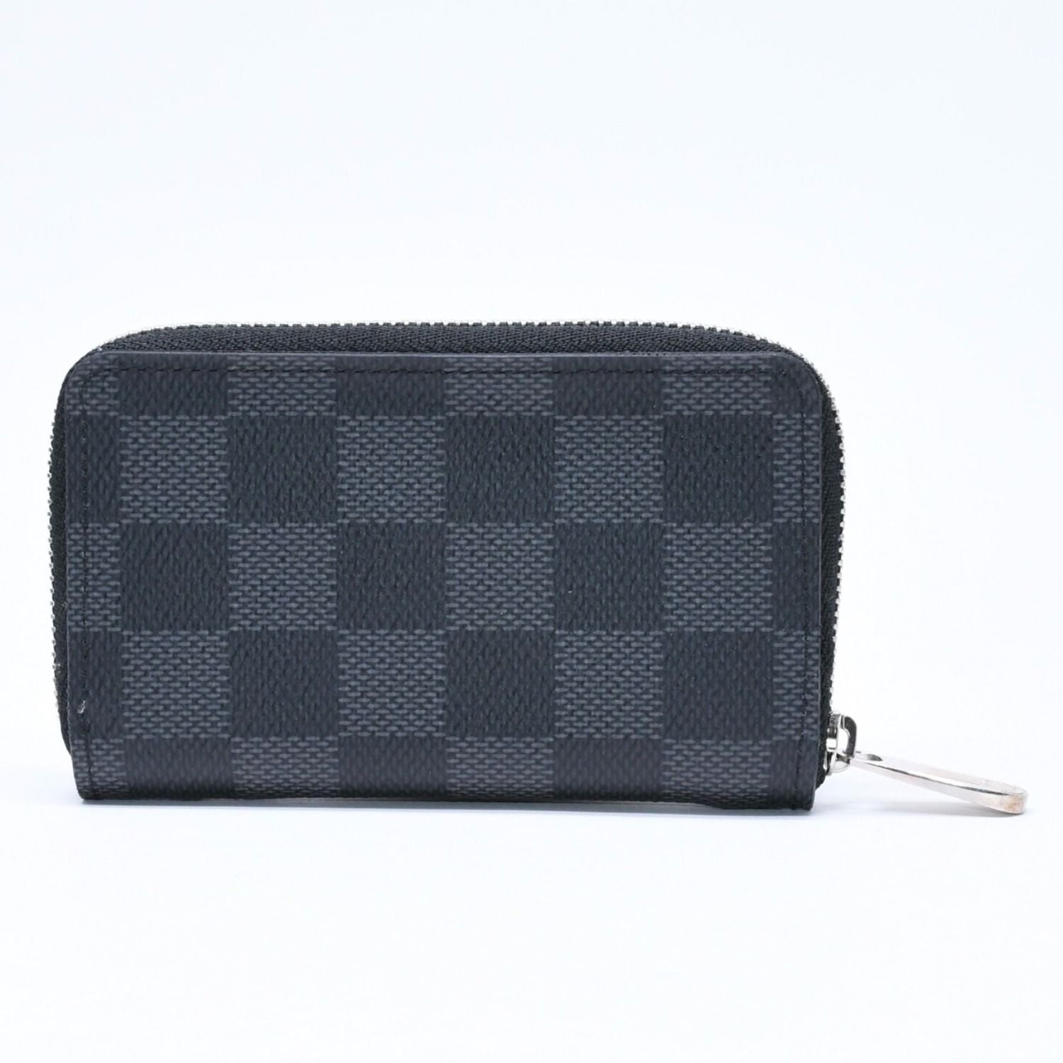 Louis Vuitton Wallet Zippy Coin Purse Card Case Mini Damier Graphite — view 2