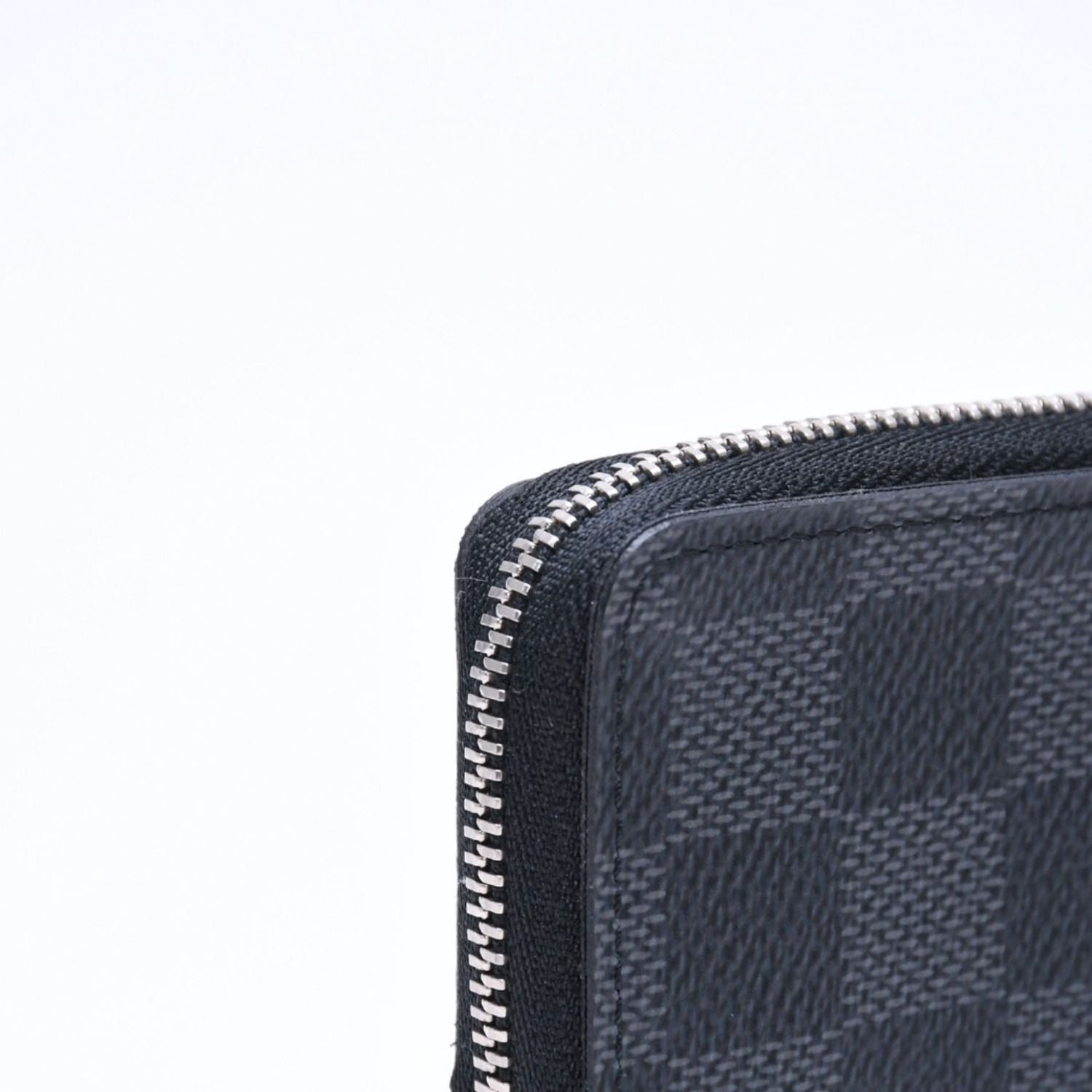 Louis Vuitton Wallet Zippy Coin Purse Card Case Mini Damier Graphite — view 7