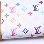 Louis Vuitton Porte Monnaie Plastic Coin Purse Monogram Multicolor White — view 6