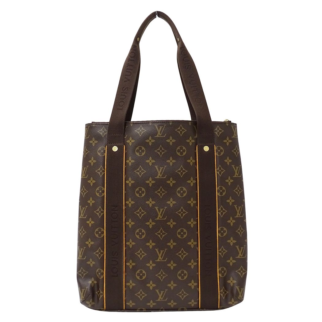Louis Vuitton Monogram Tote Bag Cabas Beaubourg Brown — view 2