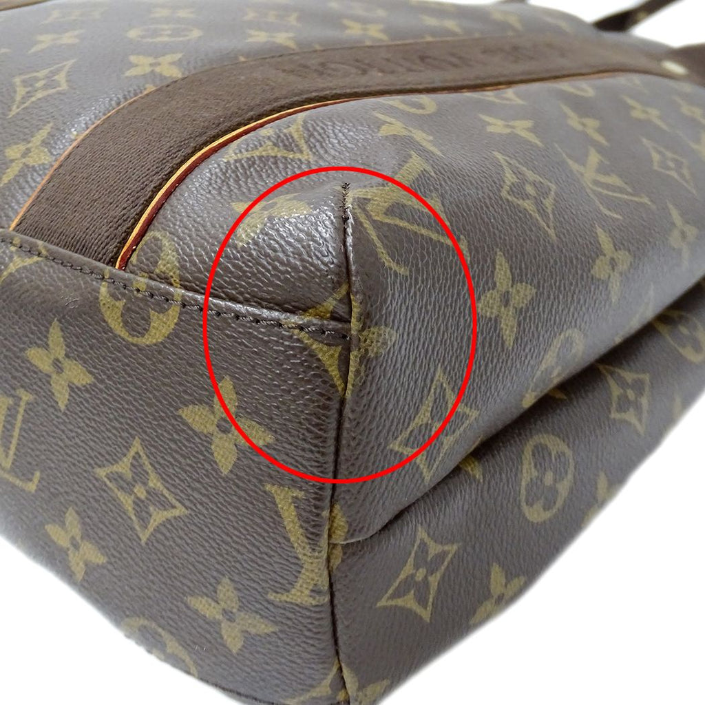 Louis Vuitton Monogram Tote Bag Cabas Beaubourg Brown — view 8