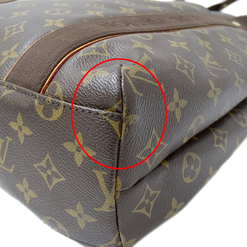 Louis Vuitton Monogram Tote Bag Cabas Beaubourg Brown — view 8