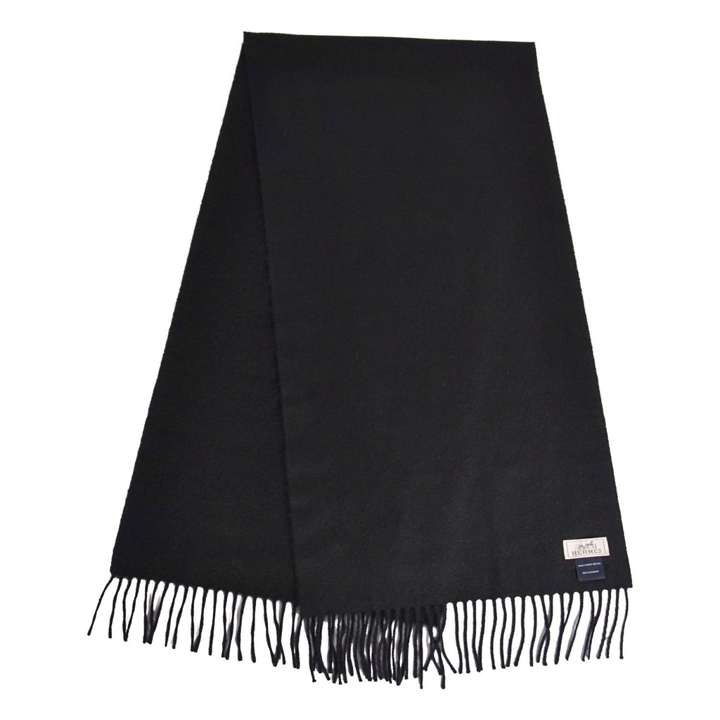 Hermes Scarf Shawl Fringe Cashmere — view 2