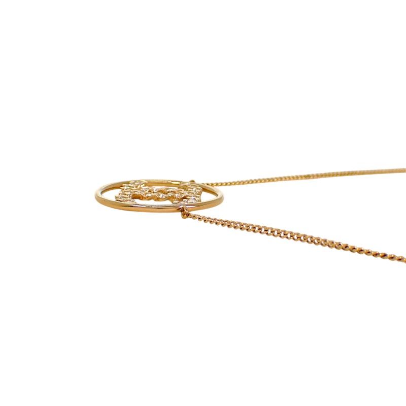 Chanel CC Circle Pendant Included Metal Gold — view 7