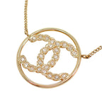 Chanel CC Circle Pendant Included Metal Gold — view 8