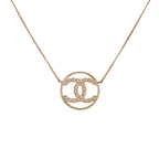 Chanel CC Circle Pendant Included Metal Gold — view 2