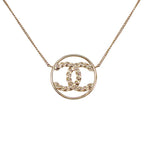 Chanel CC Circle Pendant Included Metal Gold — view 3
