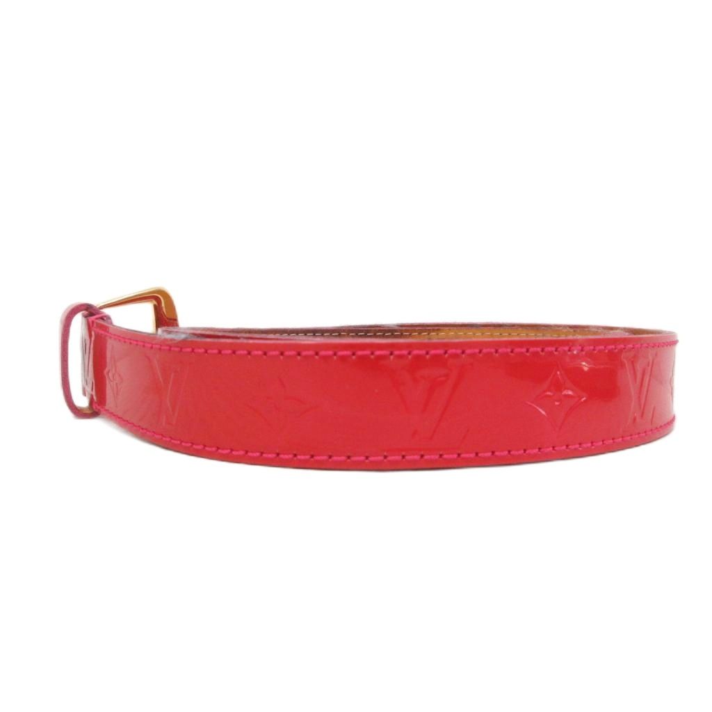 Louis Vuitton Ceinture Vernis Monogram Belt Logo Eyelet All Over Pattern 32 80 — view 2