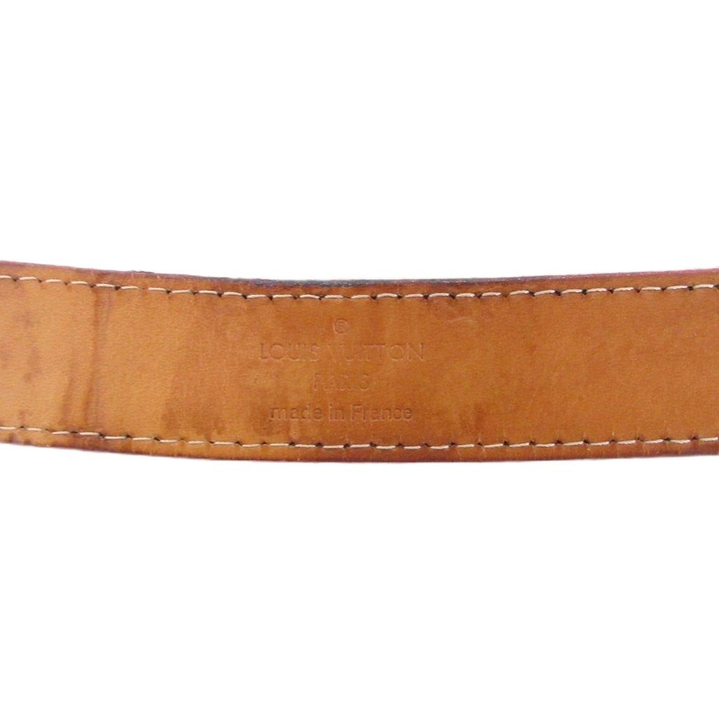 Louis Vuitton Ceinture Vernis Monogram Belt Logo Eyelet All Over Pattern 32 80 — view 8