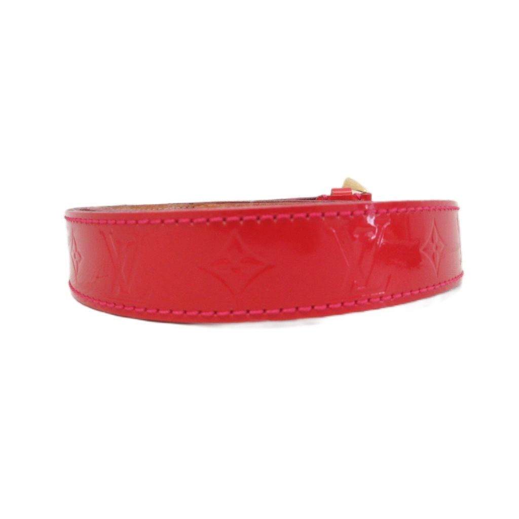 Louis Vuitton Ceinture Vernis Monogram Belt Logo Eyelet All Over Pattern 32 80 — view 3