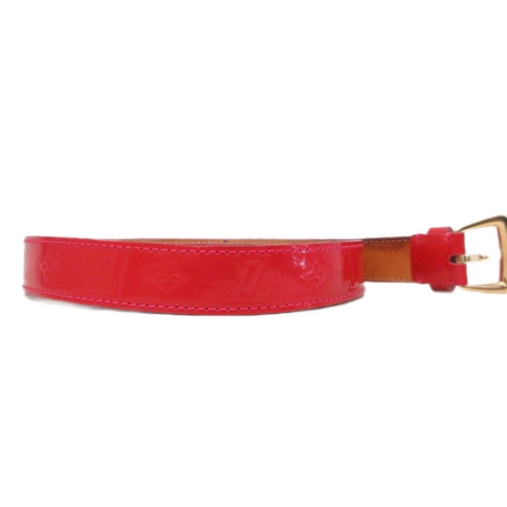 Louis Vuitton Ceinture Vernis Monogram Belt Logo Eyelet All Over Pattern 32 80 — view 4
