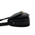 Gucci Vintage Horsebit GG Logo Leather Shoulder Bag Pochette Black — view 5